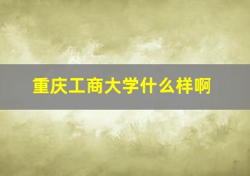 重庆工商大学什么样啊