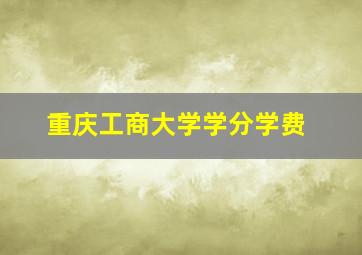 重庆工商大学学分学费