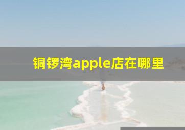 铜锣湾apple店在哪里