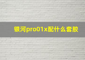 银河pro01x配什么套胶