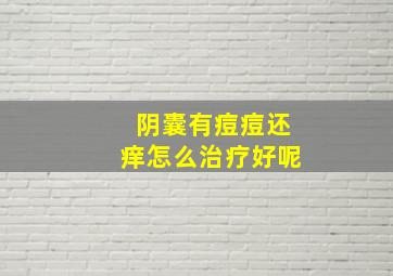 阴囊有痘痘还痒怎么治疗好呢