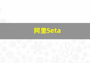 阿里Seta