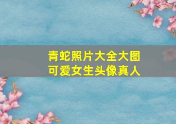 青蛇照片大全大图可爱女生头像真人