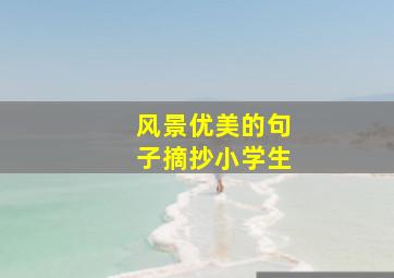 风景优美的句子摘抄小学生