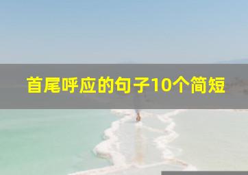 首尾呼应的句子10个简短