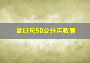 鲁班尺50公分吉数表