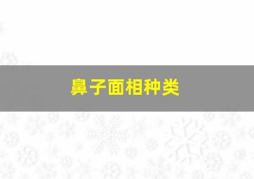 鼻子面相种类