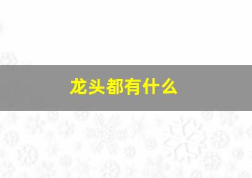 龙头都有什么